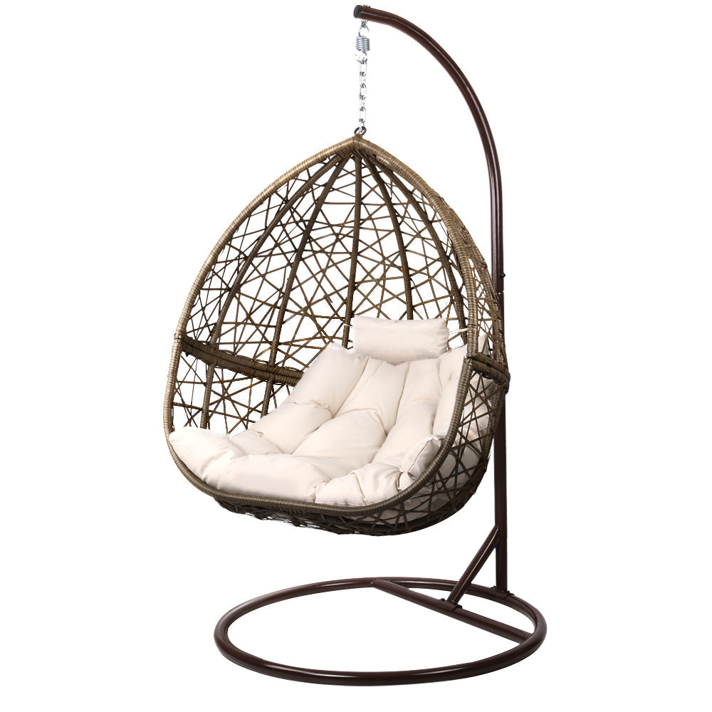 Chair Kingdom Premium Outdoor Brown Hanging Swing Chair